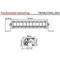 Tralert Feu de travail LED 13,5 watts / 100 x 100 mm