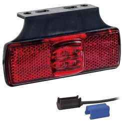 LED marker light red | 12-24v | 0,75mm² connector