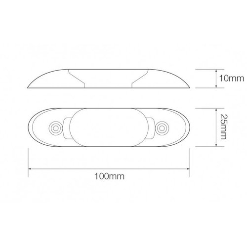 LED Autolamps  LED Interieur instapverlichting warm wit  12v