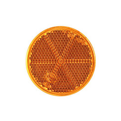 Rücklichtglas rund, gelbe Seitenreflektoren (e-geprüft)