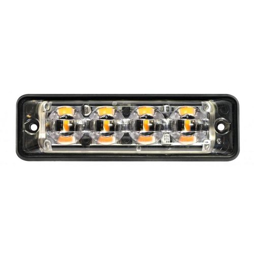 ElectraQuip  Ultra platte Slimline LED Flitser 4 LED's Rood | 10-30v |