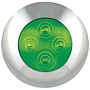 LED Innenraumleuchte grün, Chromkante 12v