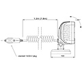 Fristom LED Werklamp | 1700 lumen op magn. voet | 12-24v | 7.8m krulsnoer