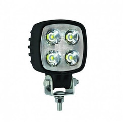 LA LED Arbeitsscheinwerfer | 12 Watt | 1000 Lumen | 12-24V | Flood Beam Black