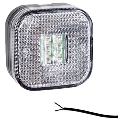 LED marker light white | 12-24v | 50cm. cable