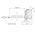 Fristom LED arbeitsscheinwerfer | 1700 Lumen Magnetfuẞ | 12-24V | 3.0m Spiralkabel