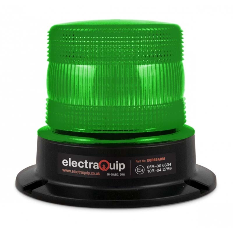 ElectraQuip R65 LED-Blitz / Rundumleuchte Green, 10-30V