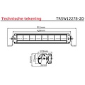 TRALERT® LED bar | 80 watt | 7040 lumen 9-36v 40cm. kabel + Deutsch