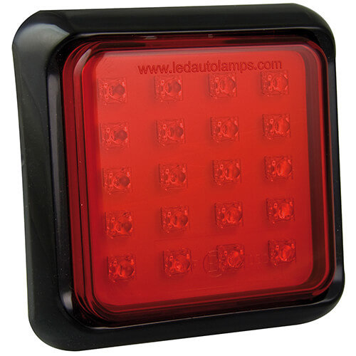 LED Autolamps  LED-Nebelscheinwerfer mit schwarzem Rand | 12-24V | 40cm. Kabel