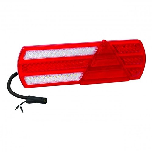 LED Autolamps  Rechts | LED slimline achterlicht  | 12-24v | 120cm. kabel | 6 PIN connector