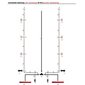 LED Autolamps  6,100cm. hoofdkabel met T-stuk & 5 pins connector