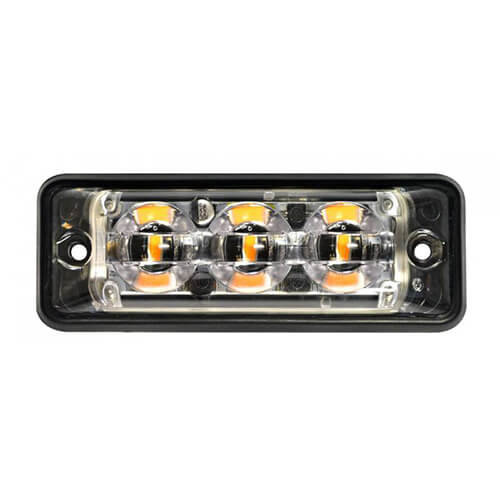 ElectraQuip  Ultra platte Slimline LED Flitser 3 LED's Wit | 12-24v |