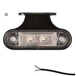 LED marker light white | 12-24v | 50cm. cable