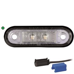 LED decoratielicht |  groen  | 12-24v |  0,75mm² connector