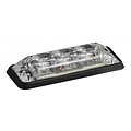 Ultra platte Slimline LED Flitser 3 LED's Amber | 10-30v |