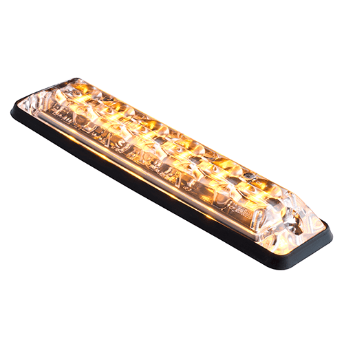 LED Autolamps  R65 Ultra platte Slimline LED Flitser 6 LED's Amber | 10-30v |