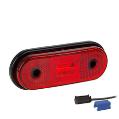 LED markeerlicht rood | 12-24v |  0,75mm² connector