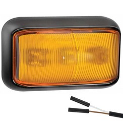 LED marker light amber | 12-24v | 2 connector pin's