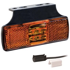 LED markeerlicht amber  | 12-24v |  1,5mm² connector