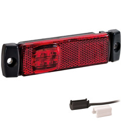 LED markeringslicht rood  | 12-24v | 1,5mm conn