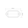 LED Autolamps  Markeerverlichting chroom  | 12-24v | (650BM)