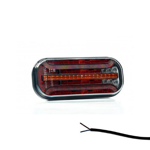 Fristom LED-Rücklicht mit dynamischem Blinken, 12-24V