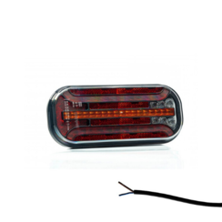 LED rear light with dynamic flashing badge & Lighting | 12-24v |