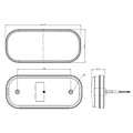 Fristom LED achterlicht met dynamisch knipperlicht & kentekenverlichting  | 12-24v |