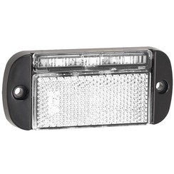 LED marker light white | 12-24v | 40cm. cable