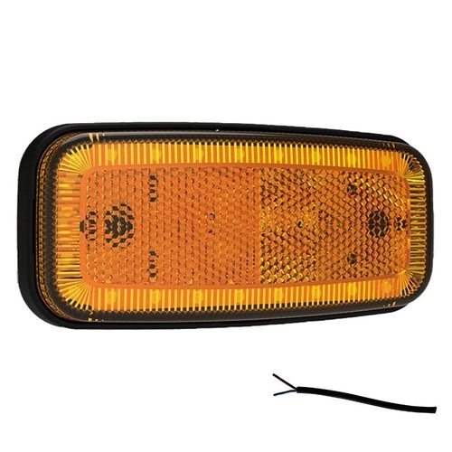 Fristom LED markeerlicht amber  | 12-24v | 50cm. kabel