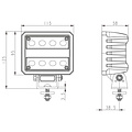 TRALERT® LED Werklamp | 4100 lumen | 40 watt | IP69K | ingebouwde Deutsch-connector