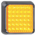 LED Autolamps  LED knipperlicht met zwarte rand   | 12-24v | 40cm. kabel