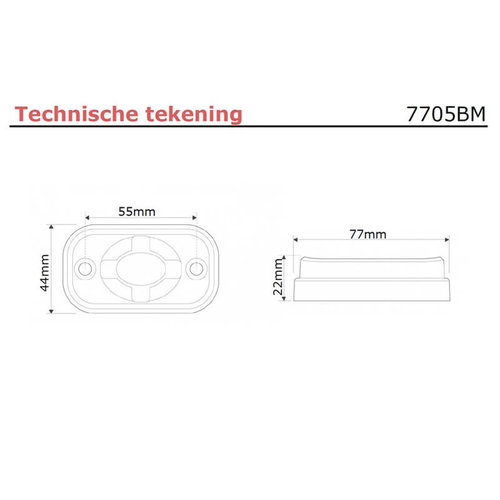 LED Autolamps  Clearance lamp  | 9-30v | Zwart