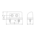 Fristom LED kentekenverlichting  | 12-36v | incl. connector 0,75mm2