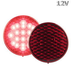 LED Fog 12v colored lens 30cm. cable