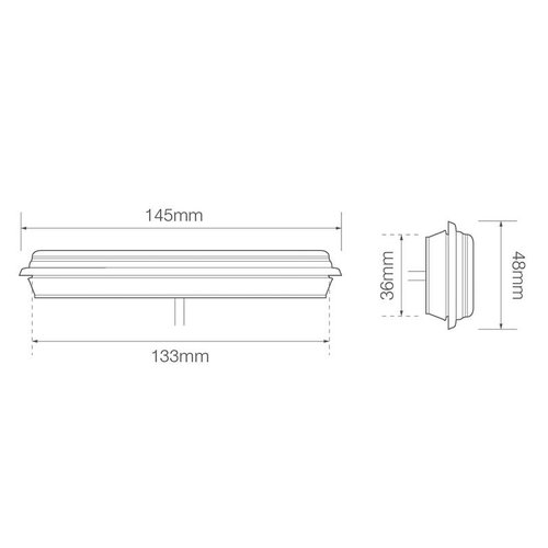 LED Autolamps  LED inbouw knipper/markeringslamp 12/24V 0,18m. kabel