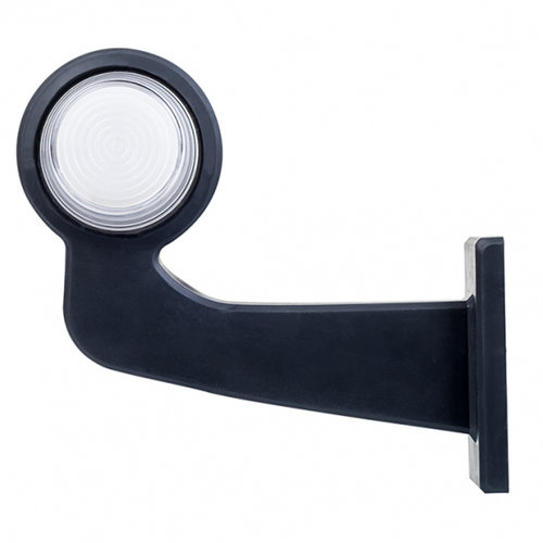 TRALERT® LED pendellamp rechts, haakse steel & matte lens  | 12-24v |