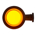 TRALERT® LED pendellamp amber, korte steel & matte lens,  | 12-24v