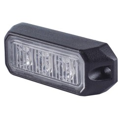 LED Flitser 3 LED uitvoering Amber  | 12-24v |