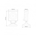 LED Autolamps  LED Werklamp | 13,5 watt | 1710 lumen | 9-36v | m.voet + s.plug