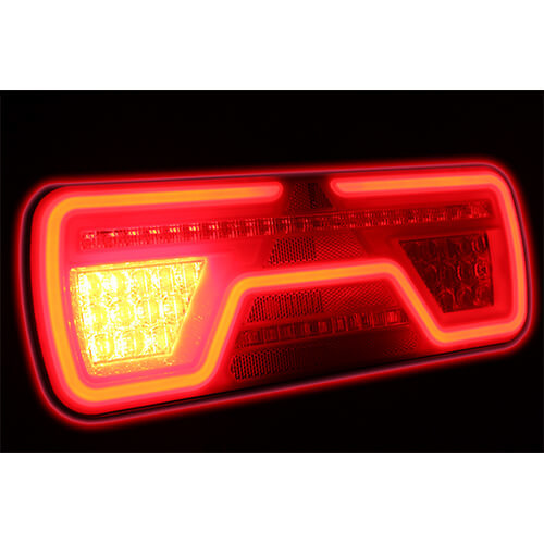 TRALERT® Links, Neon LED-Rücklicht, dynamische Blinken