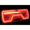 TRALERT® Right | Neon LED rear light | dynamic flashing | 12-24v | 5-PIN's Bajonet
