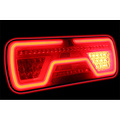 TRALERT® Links| LED Neon achterlicht | dynamisch knipperlicht | 12-24v | 8-PIN's Bajonet