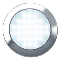 LED Interieurlamp 12v 6500K / 800lm chromen ring