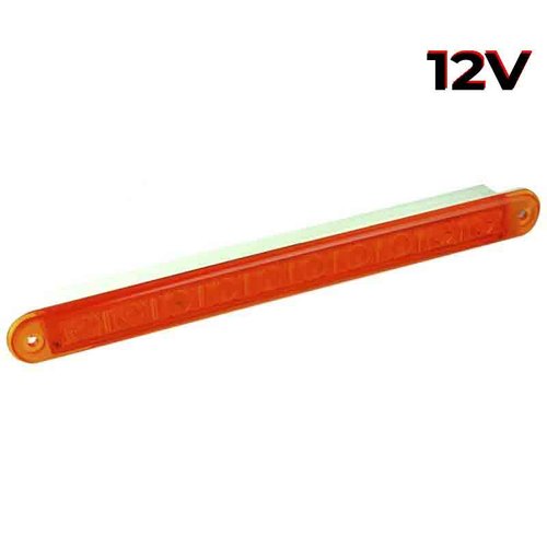 LED Autolamps  LED knipperlicht slimline  12v 40cm. kabel (Amber lens)