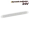 LED Autolamps  LED dynamisch knipperlicht slimline 24v 40cm. kabel (Transparante lens)