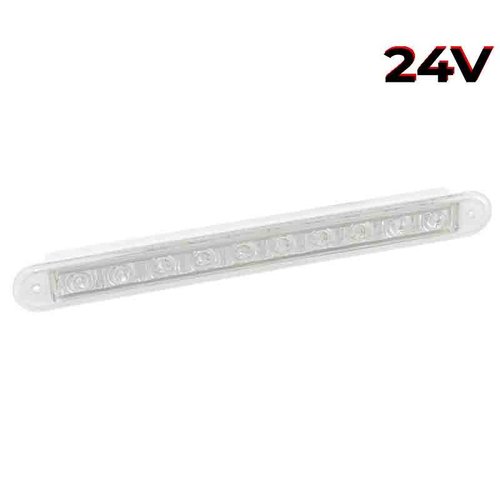 LED Autolamps  LED knipperlicht slimline  24v 40cm. kabel (Transparante lens)