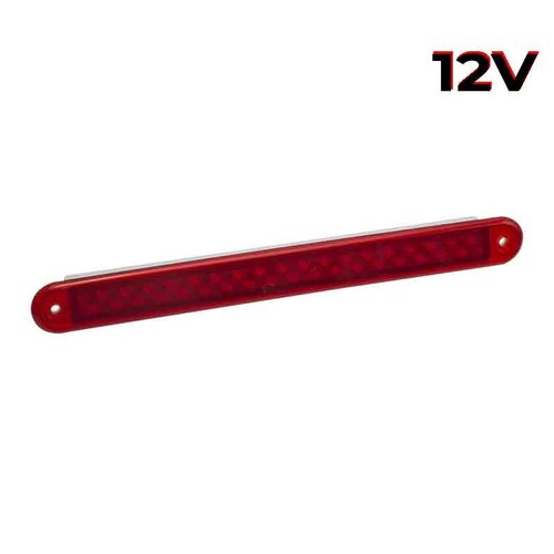 LED Autolamps  LED mistlicht slimline  12v 40cm. kabel (Rode lens)