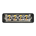 LED Autolamps  R65 Ultra platte Slimline LED Flitser 4 LED's Amber 175cm kabel | 10-30v |