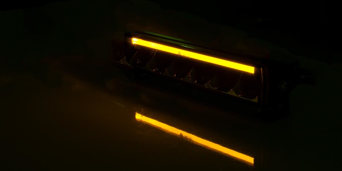 LED Lightbar amber/wit dagrijverl. 6.400lm / 9-36v / IP69K